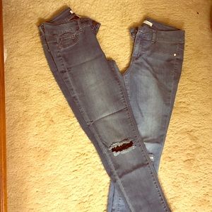 Distressed jeans
