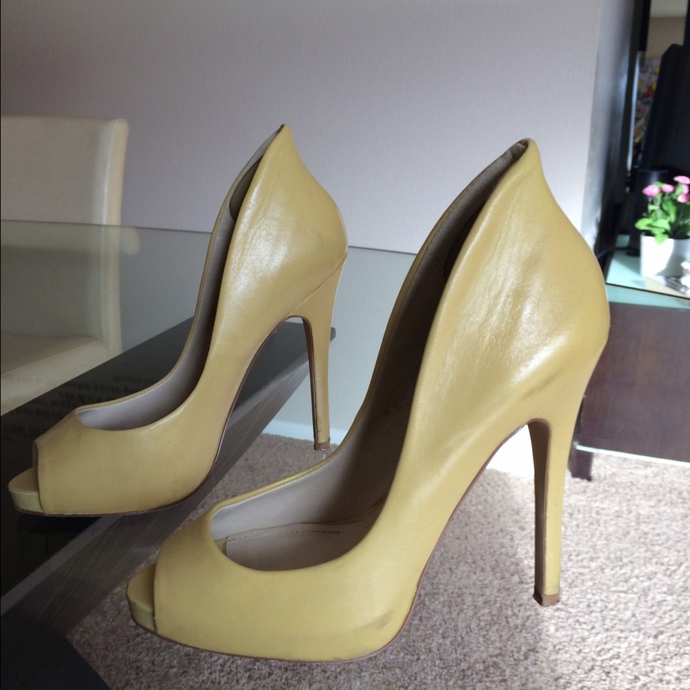 Aldo Canary Yellow Fancy Heels