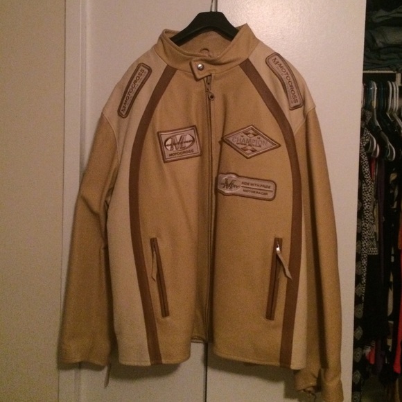 Biker leather jacket - Picture 1 of 2