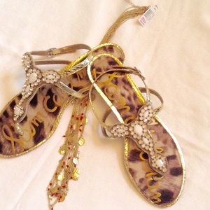 Sam Edelman Jewel Encrusted Sandals