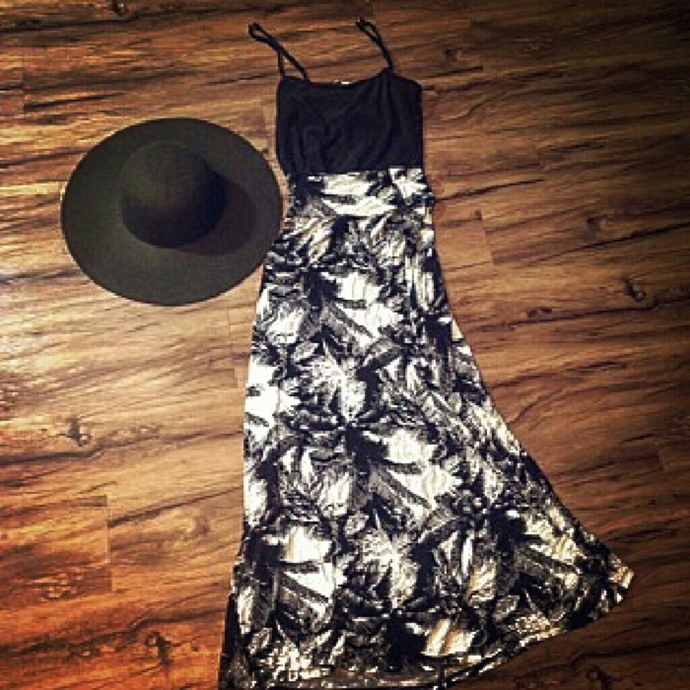 Palm maxi skirt