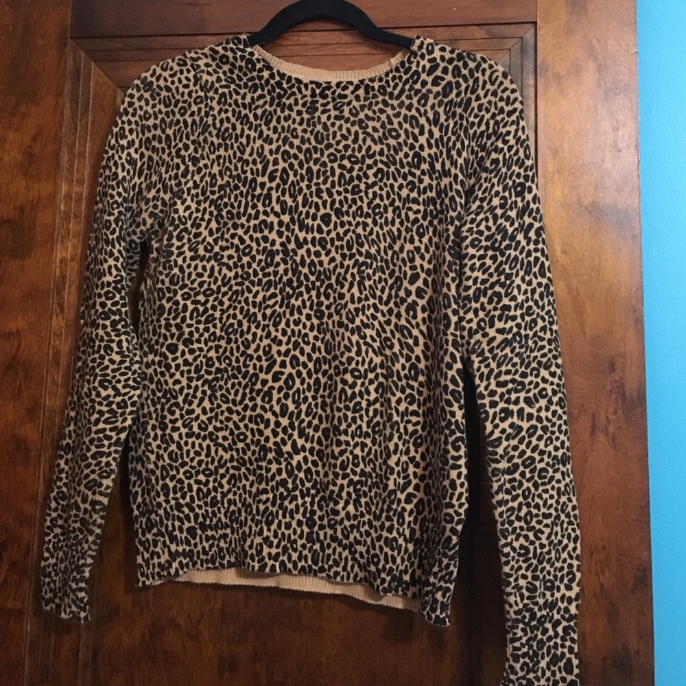 Cheetah print sweater
