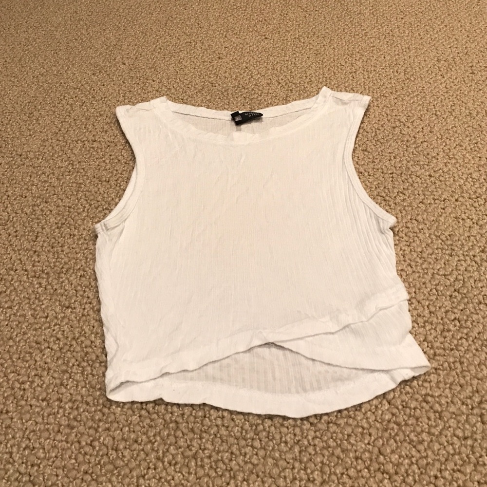 Urban outfitters white crop top