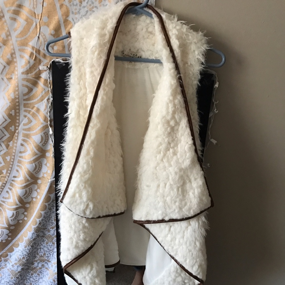 Faux fur vest