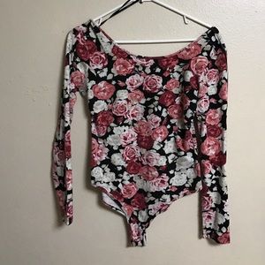 Floral body suit