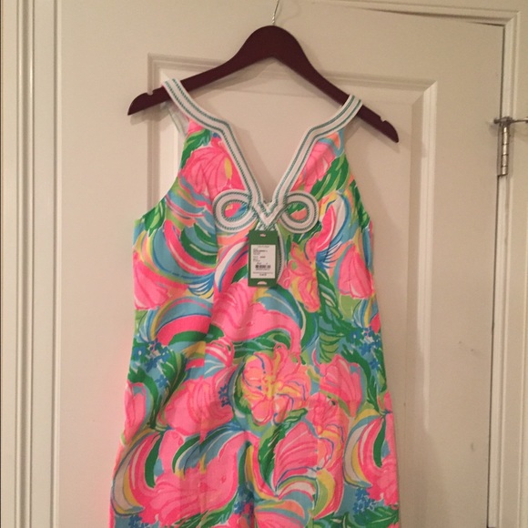 Lilly shift dress, Size 4 in So A Peeling print. - Picture 2 of 4