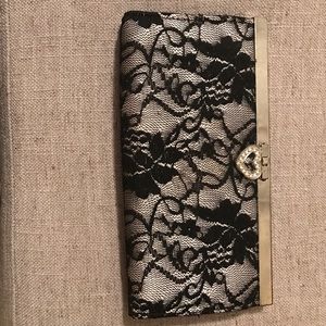 Super Elegant Lace Covered Envelope Clutch