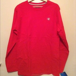 Champion crew neck long sleeve tee