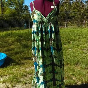 African print summer dress