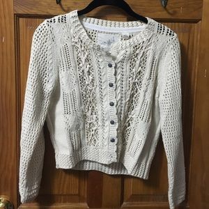 Lace schoolteacher cardigan