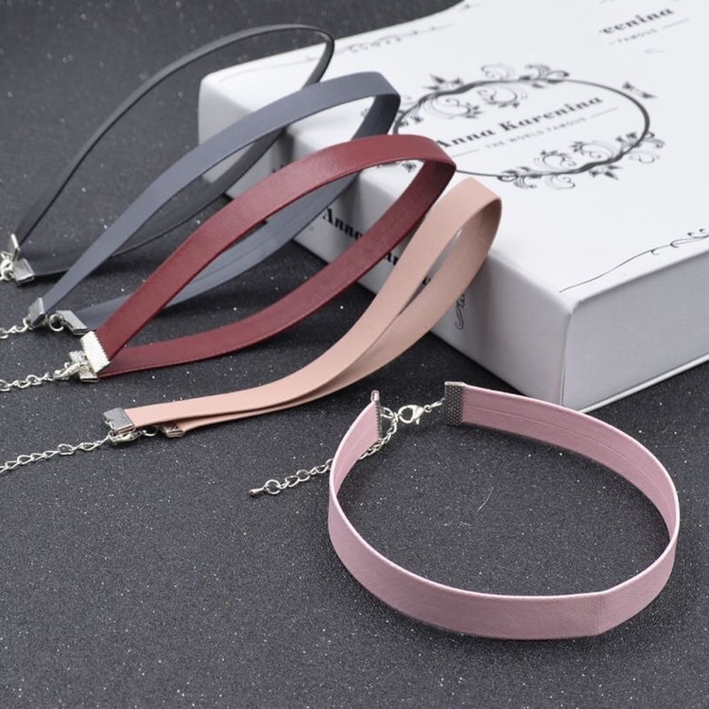 the basic faux leather choker - Picture 2 of 8