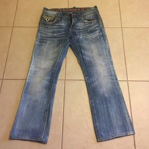 Rock Rival blue jeans. Jasper Boot style. 34/32.