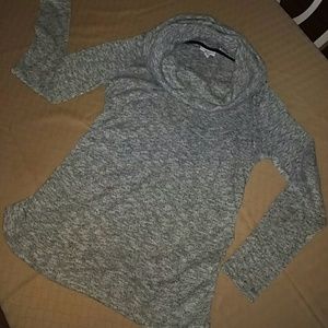 Cowl neck maternity sweater