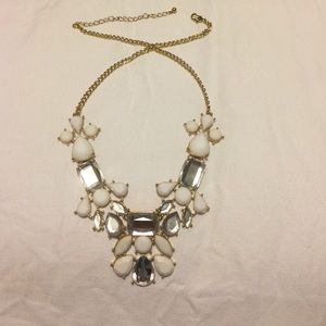 White & Silver/Diamond necklace