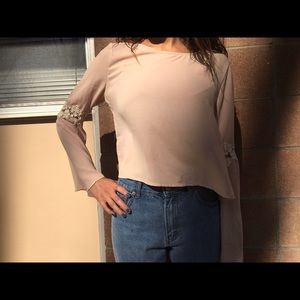 Pink 70's style long sleeve
