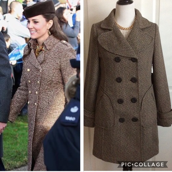 Vertigo Paris Jackets & Blazers - Long Tweed Pea Coat NWT