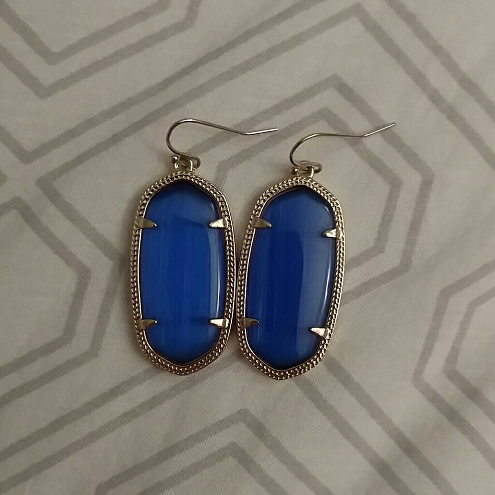 Kendra Scott Agate Cobalt Danielle Earrings