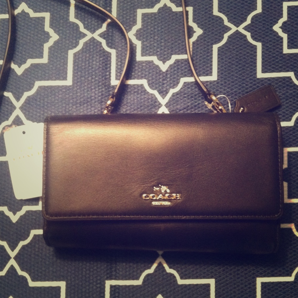 Coach Phone Crossbody in smooth leather