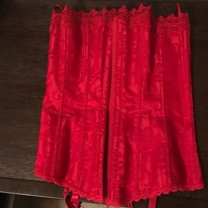 Frederick's red corset