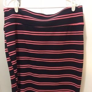 Adorable Pink and Black Striped Cassie Skirt