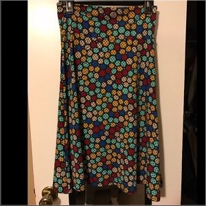 LuLaRoe Azure polka dot skirt!