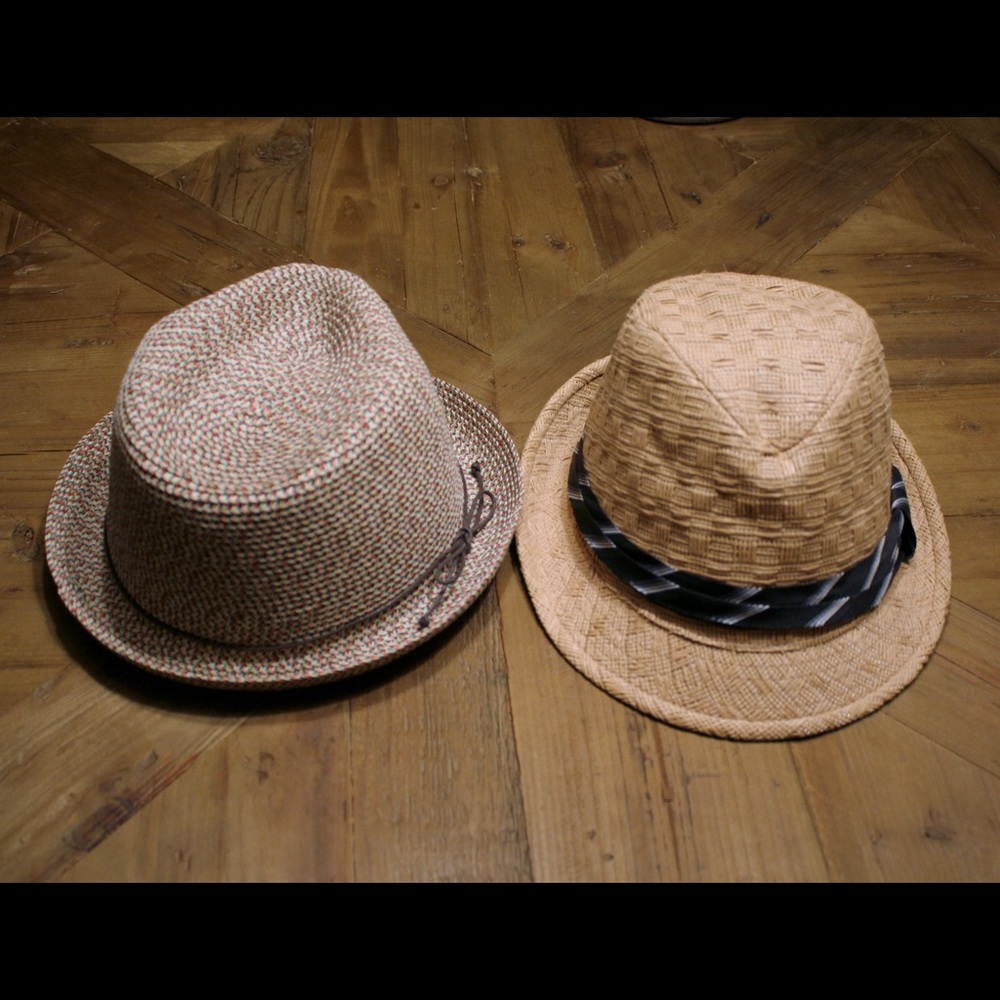 2 Straw Hats Lot