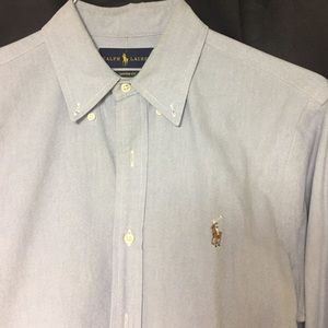 EUC DRYCLEANED Polo Ralph Lauren blue button down