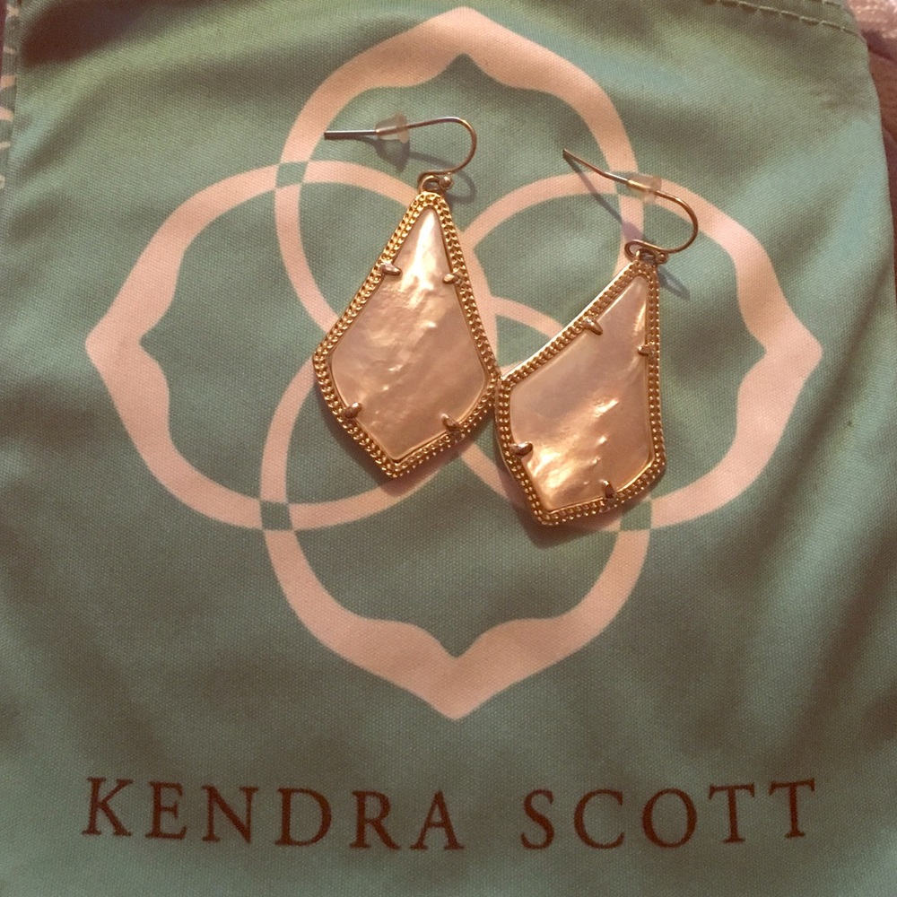 Kendra Scott Gold Mother of Pearl Alex