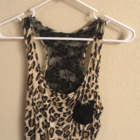 Cheetah Lace Racerback Tank - Picture 3 of 3
