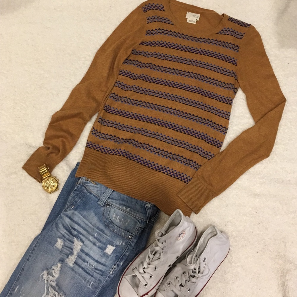 Coincidence and change lightweight pattern sweater