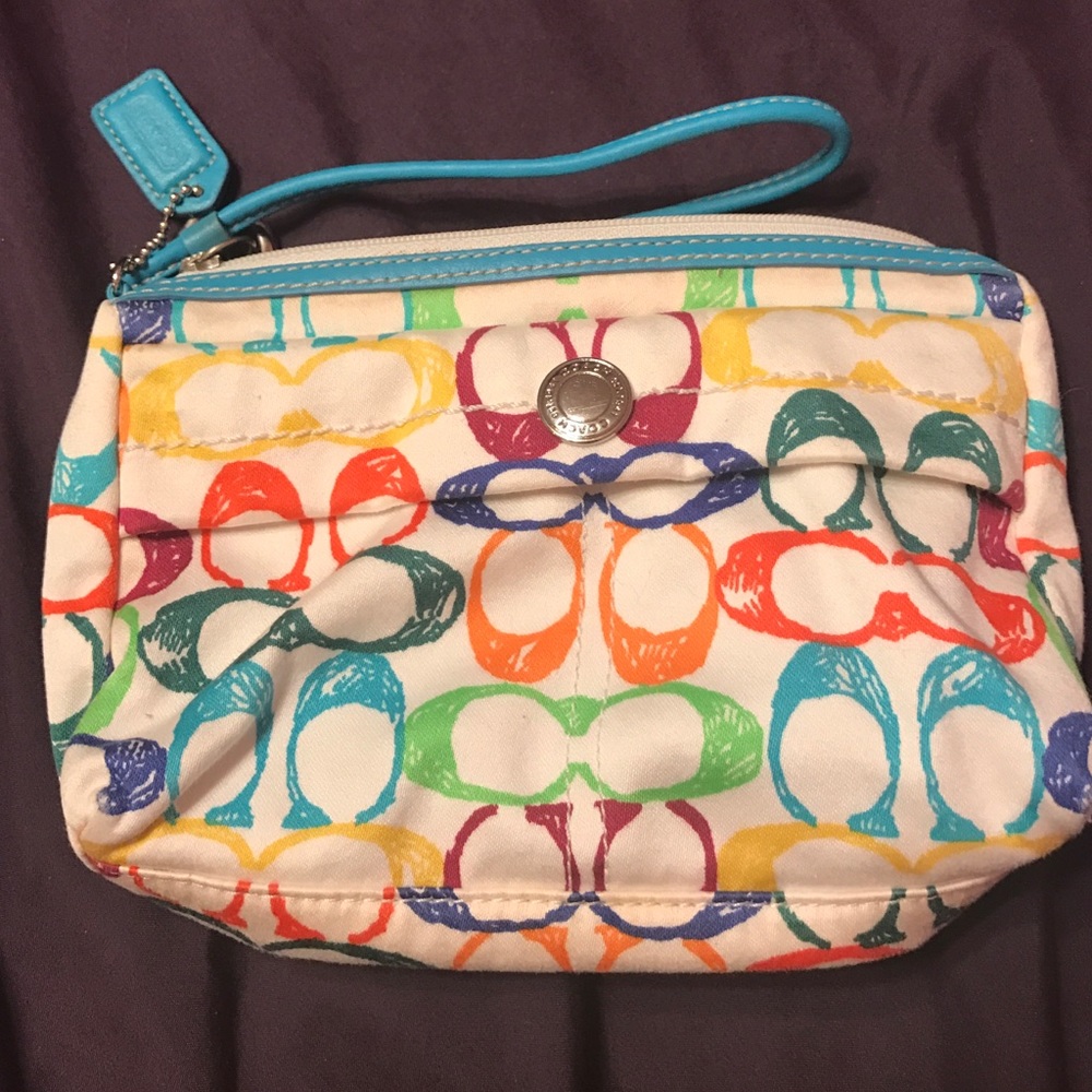 Coach wristlet color block C's