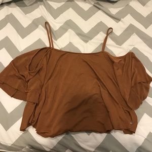 american eagle cold shoulder shirt