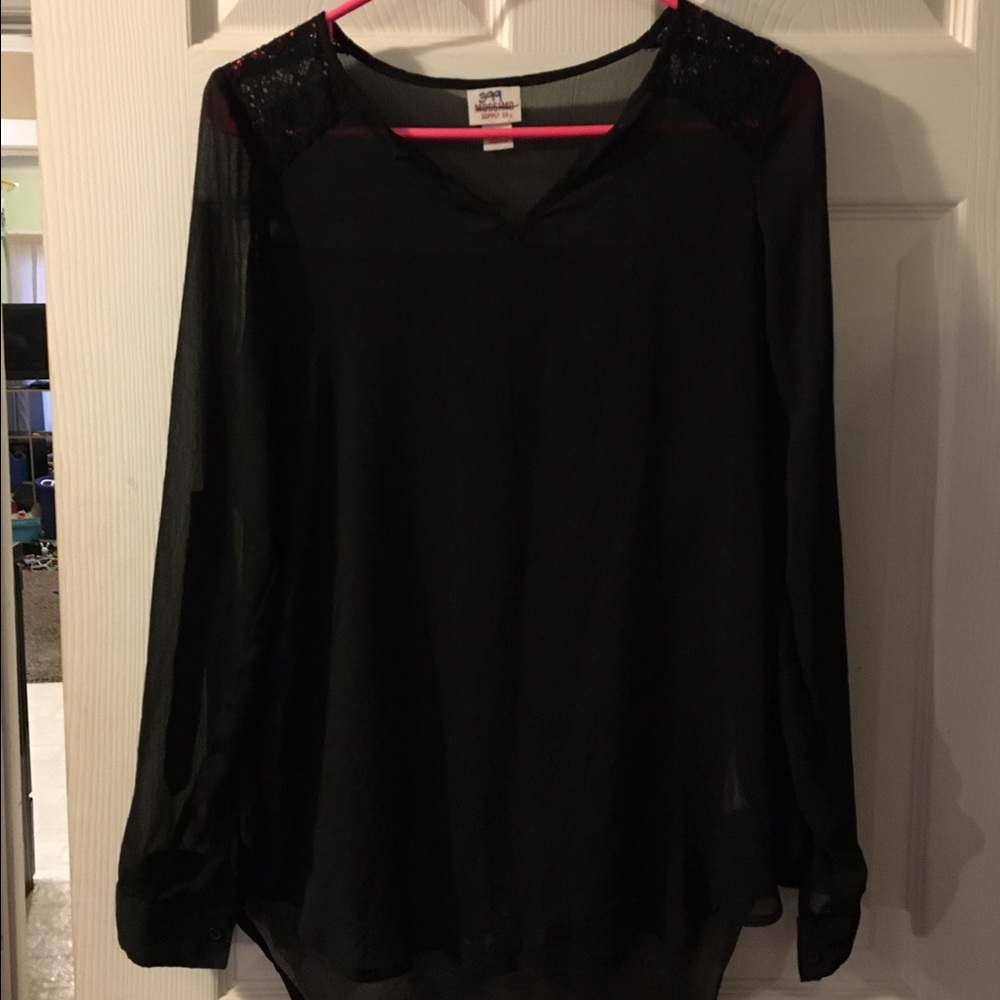 Black Sheer Tunic