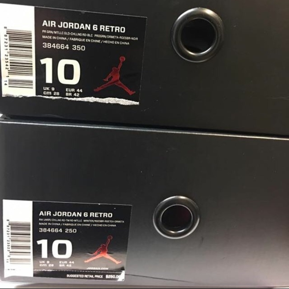 Air jordan 6 championship pack DS size 10