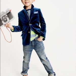 NWT POLO II Velvet Sport Coat Blazer Jacket Navy