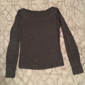 Wet Seal Long Sleeve Boat Neck Top