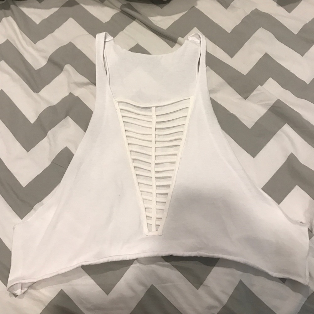 boutique LF never worn lace up top