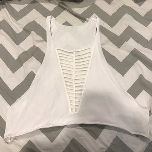 boutique LF never worn lace up top
