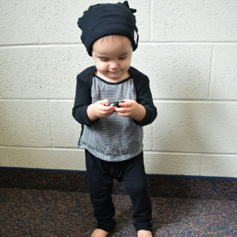Gentle Babies Long Sleeve Tee - Black Stripe - Picture 4 of 4