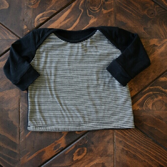 Gentle Babies Long Sleeve Tee - Black Stripe - Picture 2 of 4