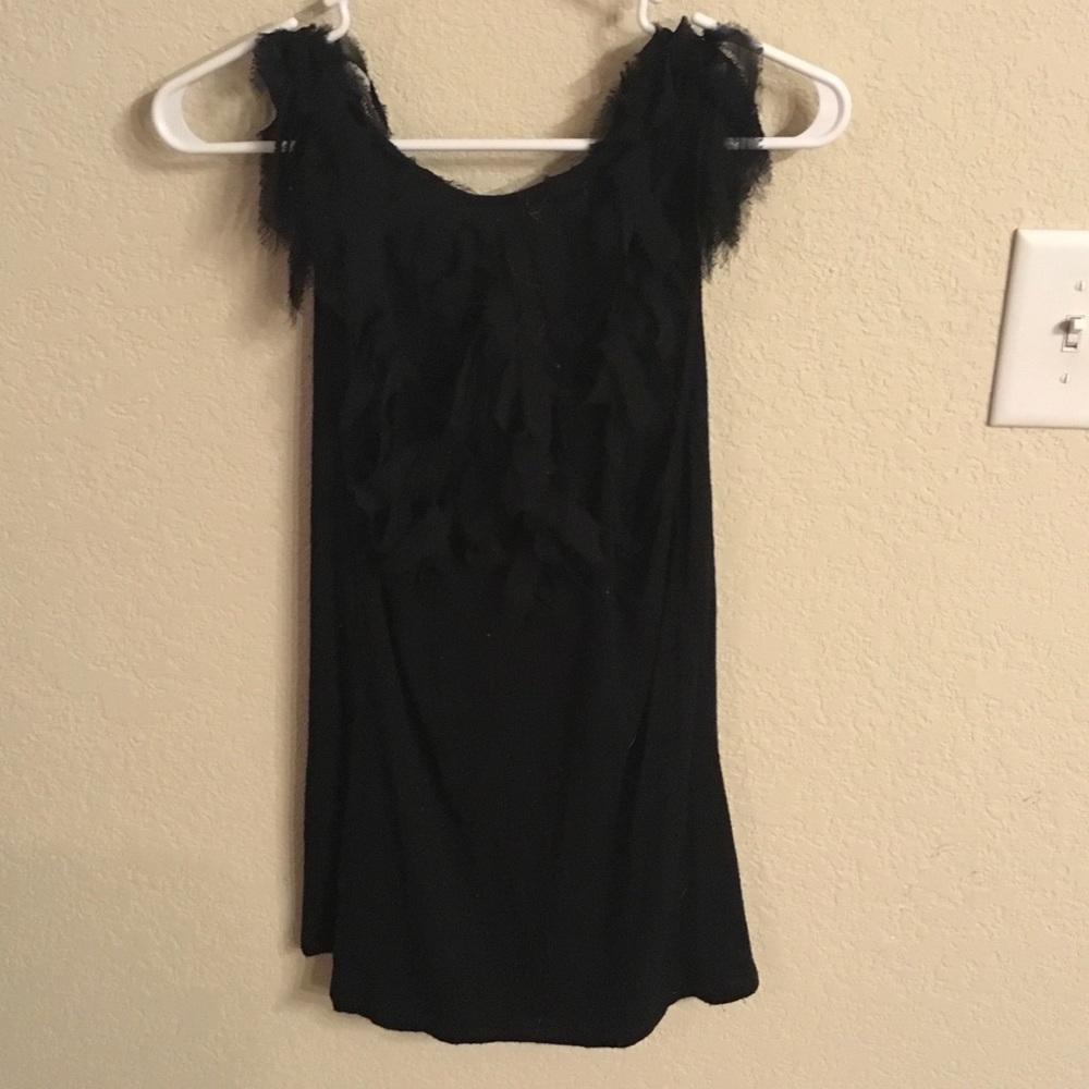 Black Daytrip Frilly Tank