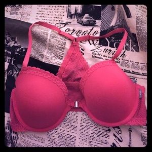 Dark pink aerie bra