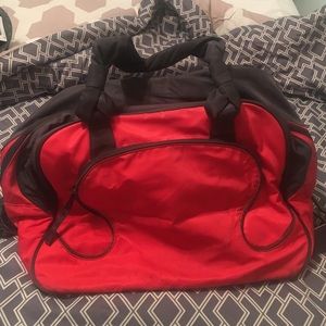 Cherry red lululemon gym bag