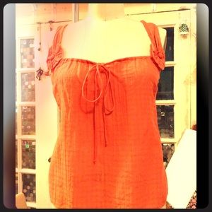 Zac Posen Tops - Soft orange pink Zac Posen flower sleeveless top Zac Posen Tops - Soft orange pink Zac Posen flower sleeveless top