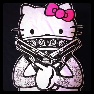 Gangster Hello Kitty T-Shirt 🐱