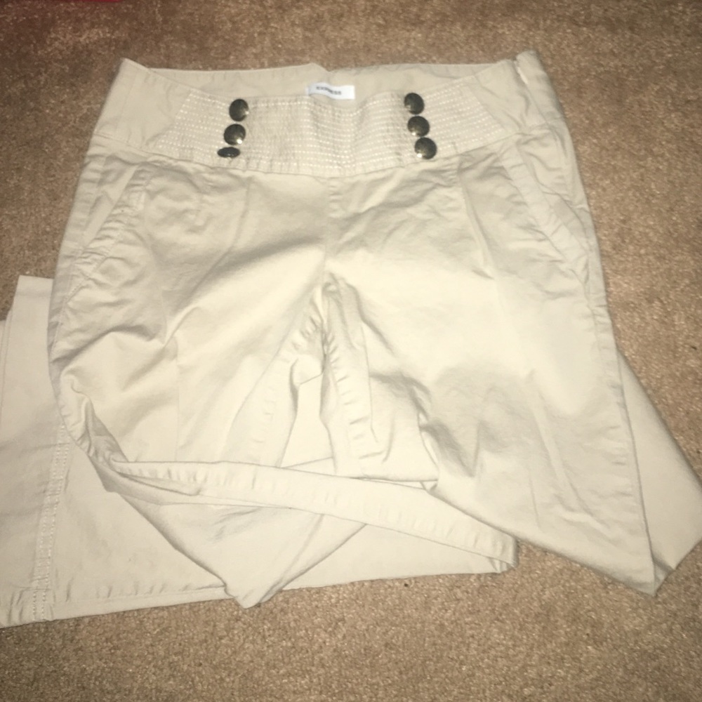 Express khaki sailor pants