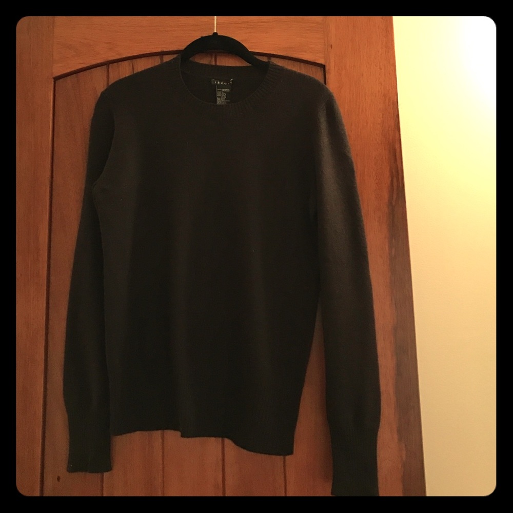 Brown cashmere theory sweater