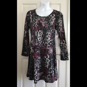 Karen Kane Floral/Animal Print Dress