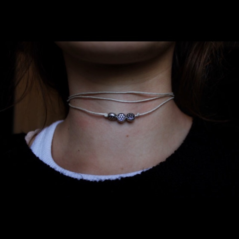Three Strand Choker Necklace