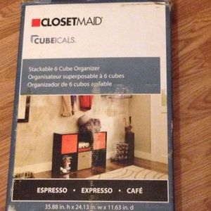 Closet maid. Book shelf